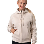Womens/Junior' Cotton Care Kangaroo Pocket Zipper Hoodie